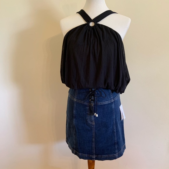 NWT Free People Denim Skirt - Picture 2 of 8